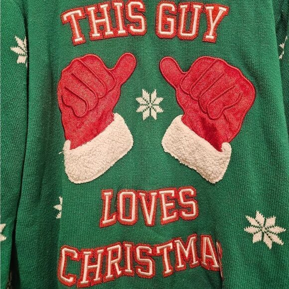BLIZZARD BAY This Guy Loves Christmas Ugly Sweater - Size XXL - Picture 4 of 6